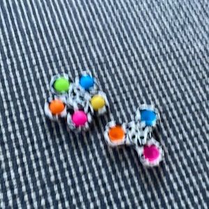 Read cow print dimple fidget spinner